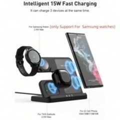 3in1 ワイヤレス充電器の画像
