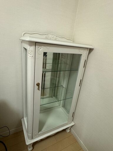 【引越、最終値下】棚　ラック　ロココ調家具　猫脚　イタリア家具風　姫　プリンセス家具