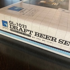 【新品未使用】ツインバード　ドラフトビアセット　ギャラクシーシリーズ　1口ビールグラス&ソーサーの画像