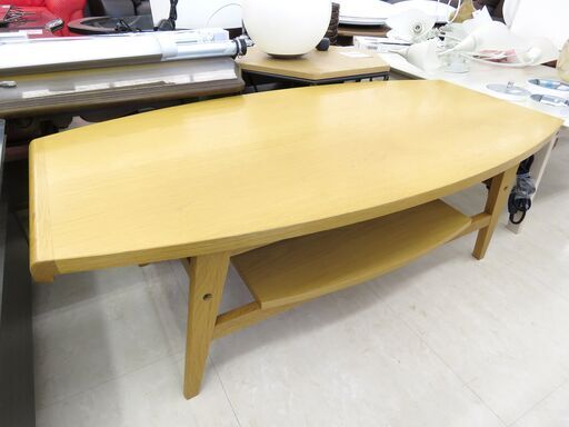 北海道 千歳市/恵庭市 近郊配送 Karf センターテーブル ライトブラウン 店頭でのお受渡し大歓迎