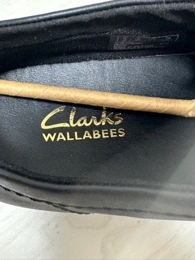 Clarks クラークス ワラビーエヴォウォータープルーフ　UK8 26cm ブラック 防水 シューズ 