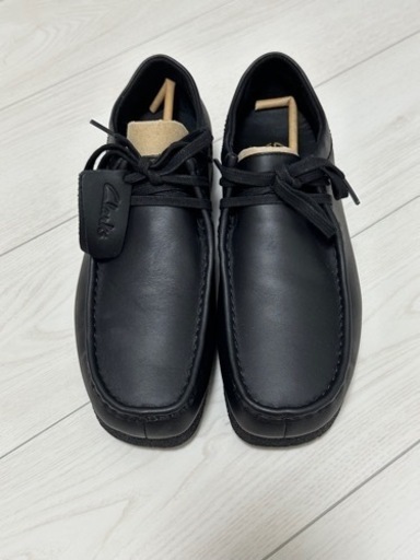 Clarks クラークス ワラビーエヴォウォータープルーフ　UK8 26cm ブラック 防水 シューズ