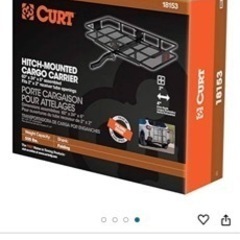 『USカート米国正規品] CURT 18153 カーゴキャリア/ヒッチキャリアカーゴ 折り畳み可 ※2インチ/50.8mmに適合 50mmにも加工すれば取り付け可 の画像