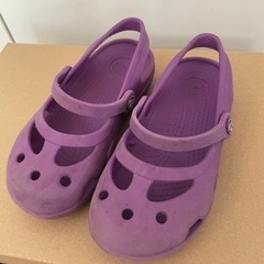 クロックス　女児サンダル　17.5cmくらい