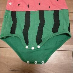 80&120サイズ ロンパース&Tシャツ すいかセット 兄弟 姉妹 リンクコーデの画像