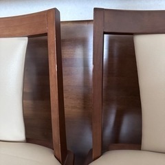 回転式ダイニングチェア2脚セットの画像