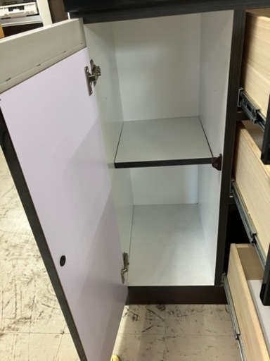 K2407-499 ダイニングボード キッチンボード 上下2分割 キズ・汚れあり 引出の中も汚れあり