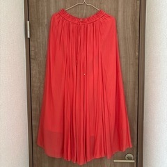 GLOBAL WORK ロングスカート 裏地あり