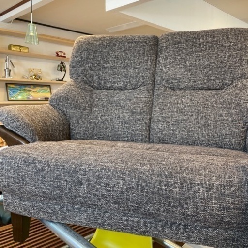 【商談中】ニトリ 布製 ハイバックソファ　家具 ソファ 2人掛けソファ