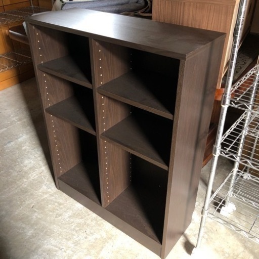 美品 カラーボックス ワイド 高さ調整可能 77×29×100cm