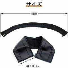 ベビーカー用　ハンドルカバー 　レザー素材　ブラック　汚れ防止に♪の画像