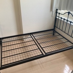 引取限定】セミダブルアイアンベッド