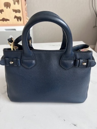 バーバリーハンドバッグレザーチェック　Burberry