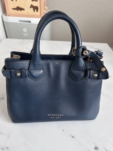バーバリーハンドバッグレザーチェック　Burberry