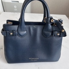 バーバリーハンドバッグレザーチェック　Burberry