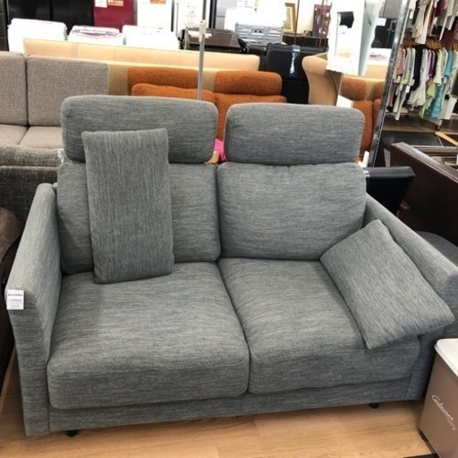 2人掛けソファー ニトリ  オットマン・ヘッドレスト付