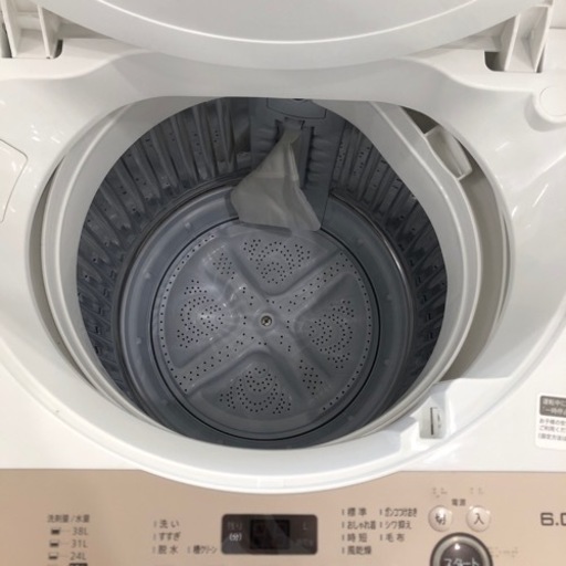 安心の1年間保証付き！SHARP全自動洗濯機2023年製6.0kg【トレファク堺福田店】