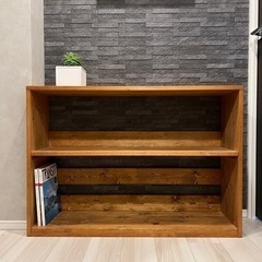 【無料】無垢材のマガジンラック