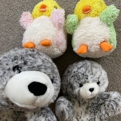あざらし・オカメインコぬいぐるみ