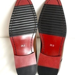 新品未使用【フォクスセンス】ビジネスシューズ 25.0 ブラウン 外羽根 紳士靴 革靴の画像