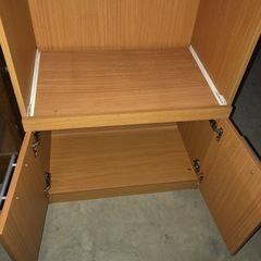 美品 レンジ台 食器棚 60×40×178cmの画像