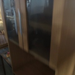 美品 レンジ台 食器棚 60×40×178cmの画像