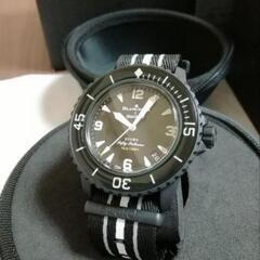 新品同様未使用品。即完売必至な腕時計。BLANCPAIN×SWATCH　自動巻きダイバー