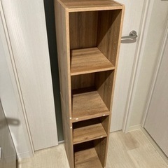 山善 スリムユニット2段×2 カラーボックスの画像