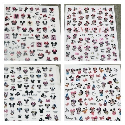 ディズニー　キャラクター　ネイルシール　ネイルアート ミッキーシールかわいい♡ #セルフネイル部 #キャンドゥ #シンプル 