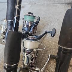 釣竿とリールセットの画像