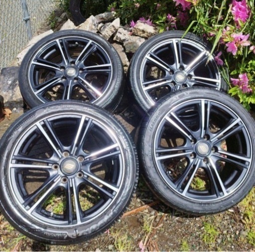 お話中　レアマイスター LEHRMEISTER ホイール4本　別にミシュランタイヤ4本セット　17インチ　7J 215/45R17