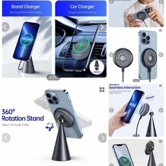 スマホ充電器☆マグネティック ワイヤレス チャージャー