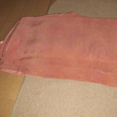 着物　オレンジっぽい朱色