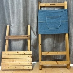 ①ローチェア/キャンプ/簡易組立の画像