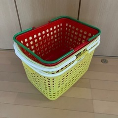【売約済】ランドリーバスケット　３点セットの画像