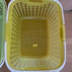 【売約済】ランドリーバスケット　３点セットの画像