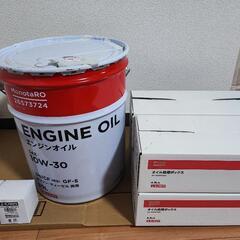 ※おまけつきエンジンオイル　SN/CF 20L 缶　【開封済み】