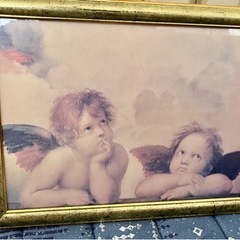 二人の天使と額縁