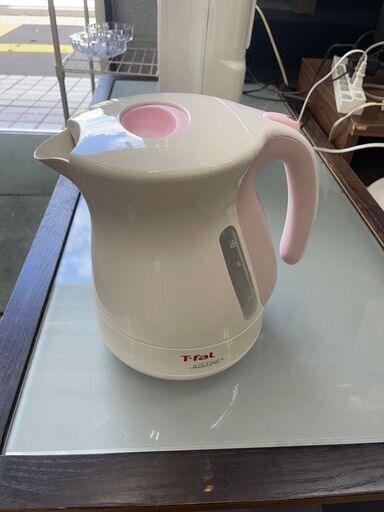 ケトル　No.10408　T-fal　1.2L　ピンク/ホワイト　【リサイクルショップどりーむ鹿大前店】