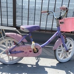 女の子向け自転車　修理必要