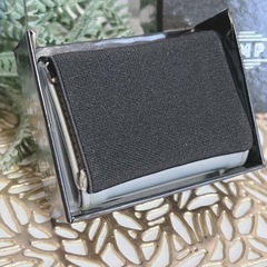 【新品未使用】財布 メンズ レディース ミニ財布 バイカラー ブラックグレー ボンディングの画像