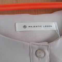 【新品と交換用】MAJESTIC　LEGON　くすみピンク　ブラウス シャツ 長袖  トップス フリル難有りの画像