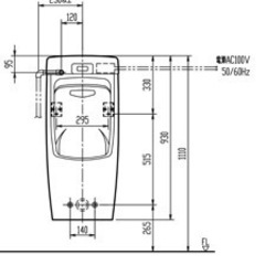 20%OFF!　小便器INAX  AWU-507RP BW1の画像