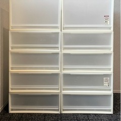 無印良品クローゼットケース 10個セットの画像