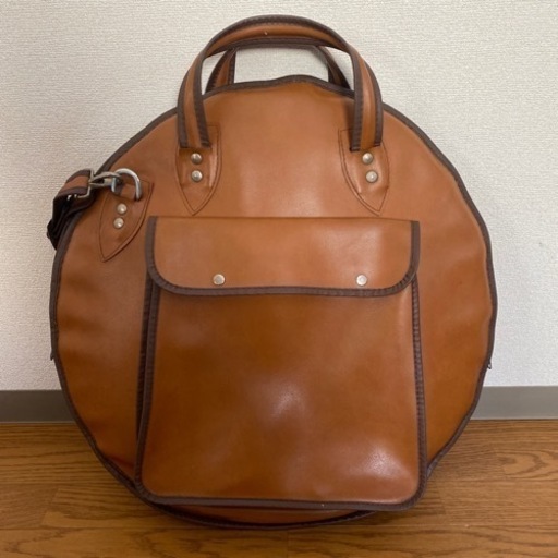 シンバルケース　シンバルバッグ　ギグバッグ　レザー風　ブラウン