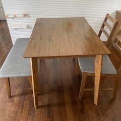 【お得キャペン】4人用ダイニングテーブルセット　ダイニングテーブルセット 4人掛けダイニングセット 4人掛けダイニングテーブル・イス・ベンチ