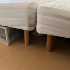 無印良品　脚付きマットレス　ポケットコイル　MUJI ベッド　セミダブルの画像