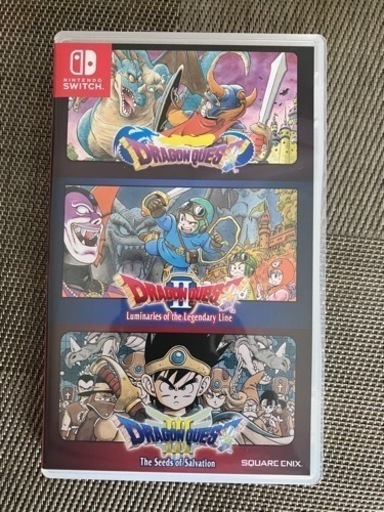 【さらに値下げ】switch大人気ソフト　中古ドラゴンクエストⅠ・Ⅱ・Ⅲ輸入品(アジア版) 、日本の本体で動作確認が取れていますが、言語は日本語対応外です。