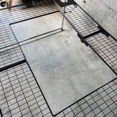 バーベキューネットテーブル 100×81×70(60/41)cm アウトドアテーブル 囲炉裏キャンプの画像