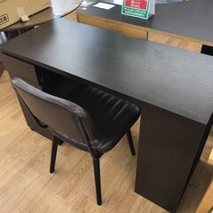 ★ジモティ割あり★ デスクチェアーセット    ナチュラル H72×W120×D50   クリーニング済み KJ5686  
